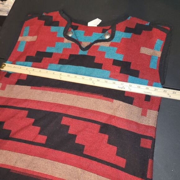 Navajo Spirit Red Rug Dress XL - Picture 6 of 8